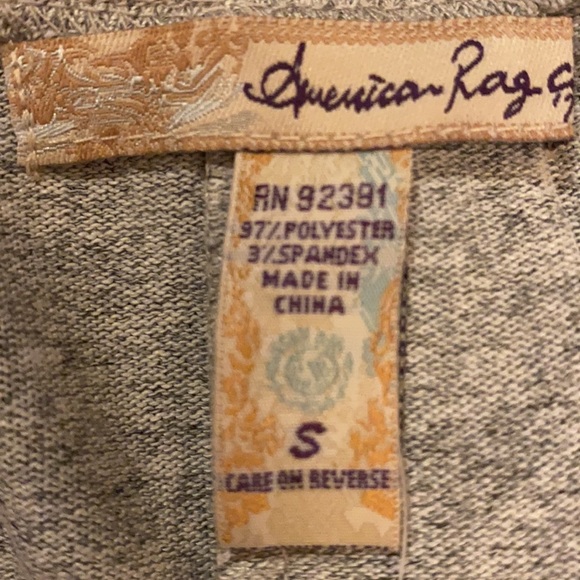 AMERICAN RAG GREY BLACK PRINT SWEATER SWEATSHIRT SHIRT TOP ⭐️⭐️⭐️⭐️⭐️ - Picture 2 of 6